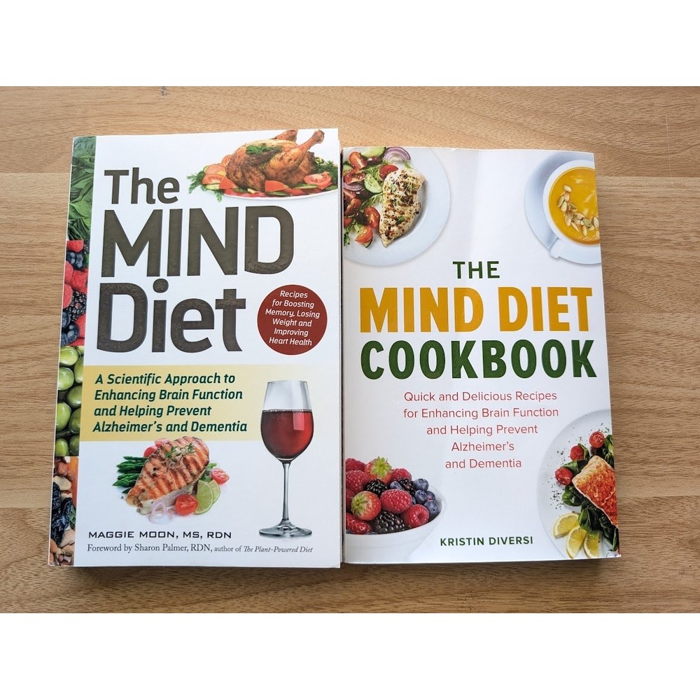 The MIND Diet Book & Cookbook Bundle Maggie Moon Kristin Diversi Alzheimer's